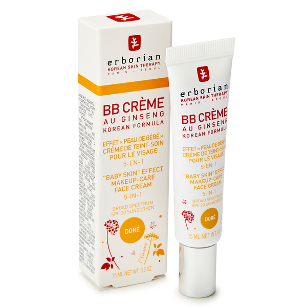 Erborian BB CREME, Тональный крем для лица с Женьшенем Золотистый, 15 ...