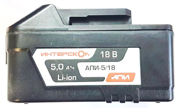 Аккумулятор Интерскол ДА-18ЭР 5,0А/ч, 18 В, Li-ion (слайдер) 2400.022 ...