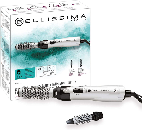 Фен-щетка для волос Bellissima GH16 400, серебристый - купить по ...