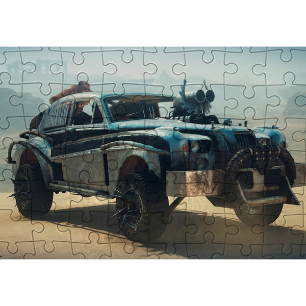 Пазл Картонный 38x26 см Mad Max (Безумный Макс, мэд макс, дорога ярости ...