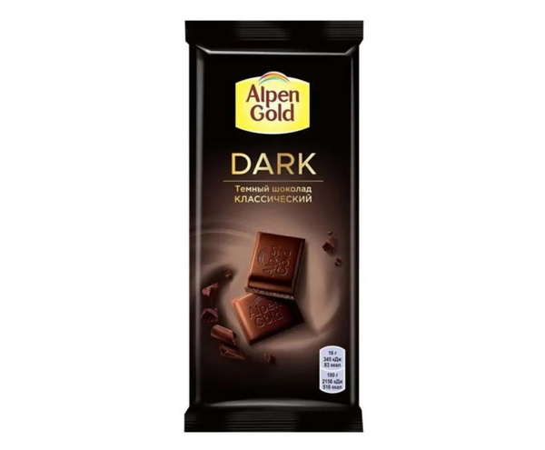 Шоколад Альпенгольд шоколад Dark Горький Bitter 70% 80г 22шт