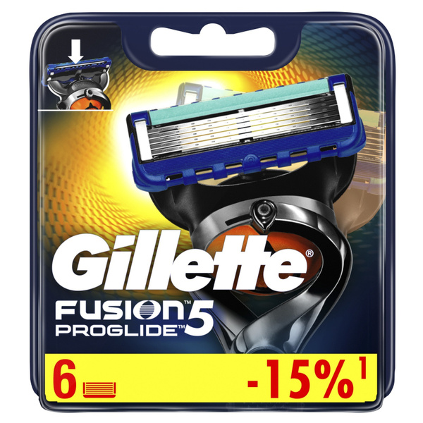 Сменные кассеты для бритья Gillette Fusion5 ProGlide, 6 шт - купить с ...