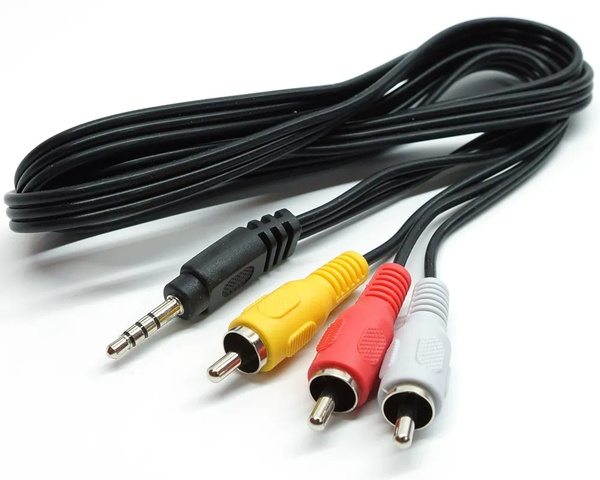 Кабель TRRS jack 3,5 мм - 3RCA 1,5 м - купить с доставкой по выгодным ...