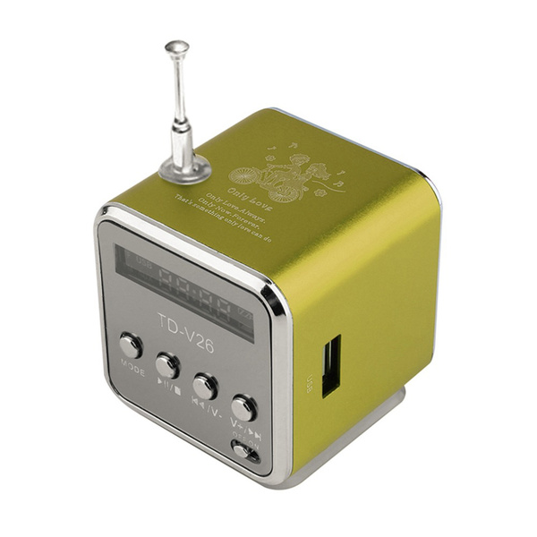 TD-V26 Мини-колонка с , совместимая с FM-радио, музыкальный MP3-плеер ...