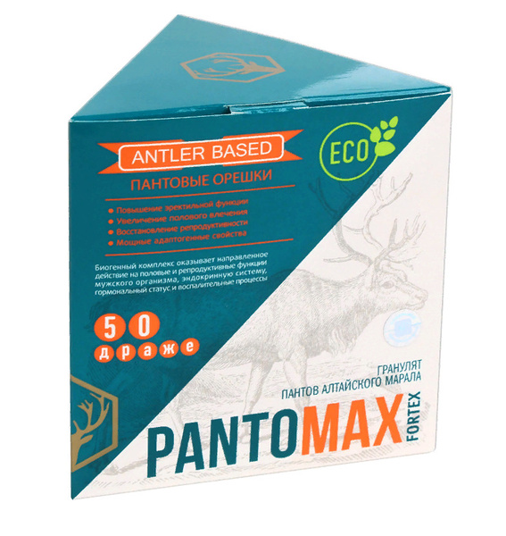 "Pantomax" Пантовые орешки для мужчин, 50 драже* / САШЕРА МЕД - купить ...