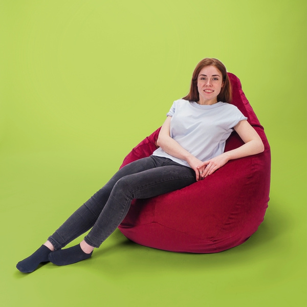 Кресло-мешок Kreslo-Puff Груша, Велюр искусственный, Размер XXL ...