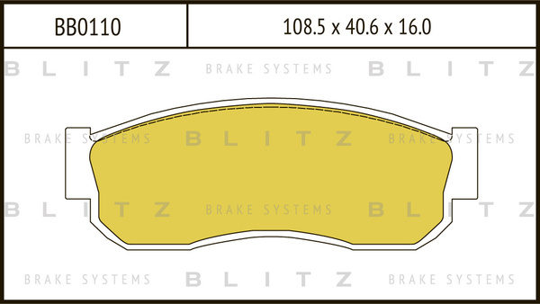 Колодки тормозные BLITZ BB0110 - купить по низким ценам в интернет ...