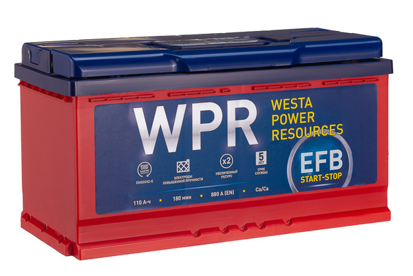 Аккумулятор автомобильный WPR EFB 6СТ-110 VLR (0) (арт.610120311 ...