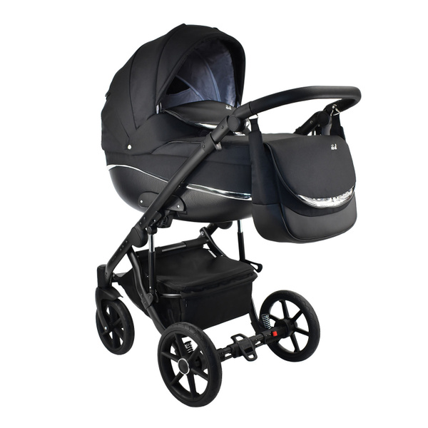 Коляска 2в1 Bexa IDEAL New in 14 (черный+серебряный) - купить с ...