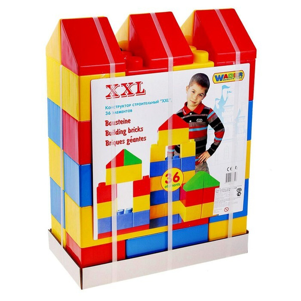Конструктор строительный XXL, 36 деталей - купить с доставкой по ...