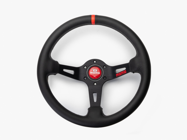 Руль momo с выносом кожа краный - MOMO арт. R052 - купить по выгодной ...
