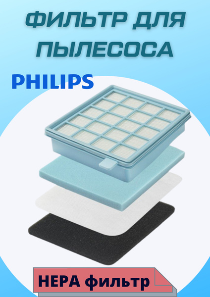 Фильтр для пылесоса HEPA Philips купить на OZON по низкой цене (653572103)