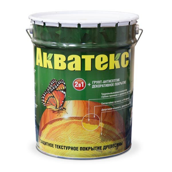 АКВАТЕКС 2 в 1 20 л ЦВЕТ ПАЛИСАНДР ЗАЩИТНО-ДЕКОРАТИВНОЕ ПОКРЫТИЕ ДЛЯ ...