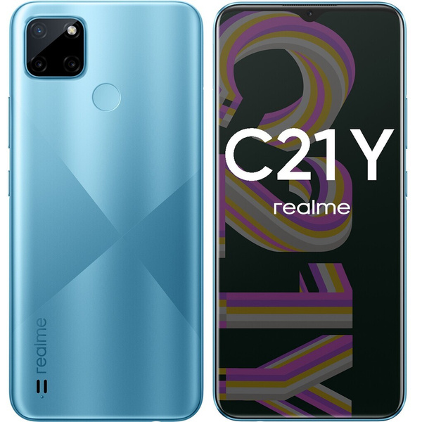 Смартфон realme C21Y (6040396) 32 ГБ 3 ГБ Голубой IPS 2 SIM купить c ...
