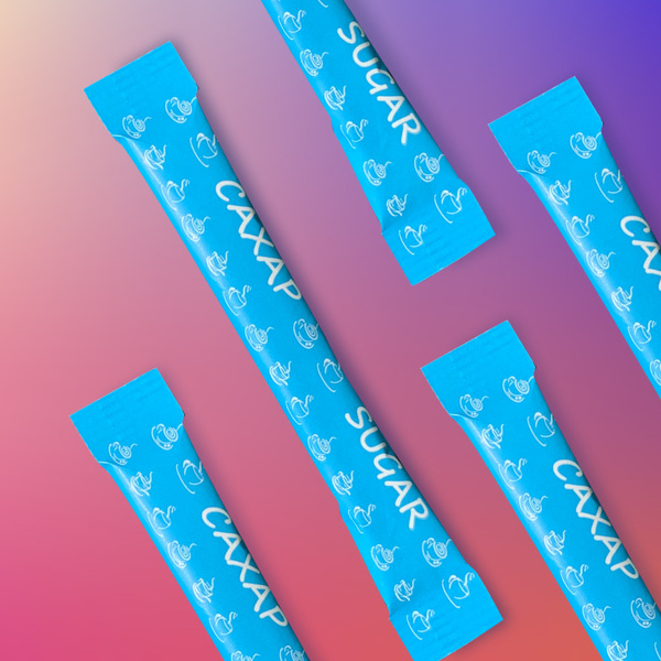 Сахар порционный белый в стиках Юмипак 500 гр ( 5 гр х 100 штук) в ...