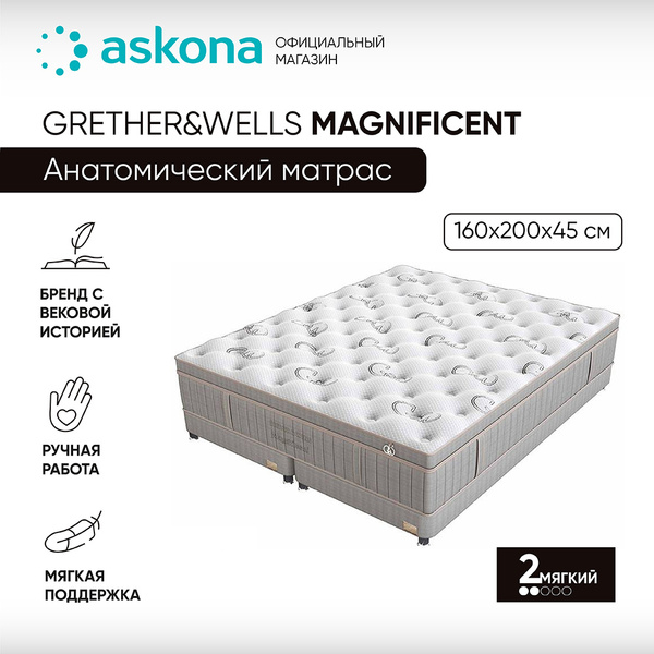 Матрас ASKONA AskonaMagnificent11_бежевый_Бежевый, С зональным ...