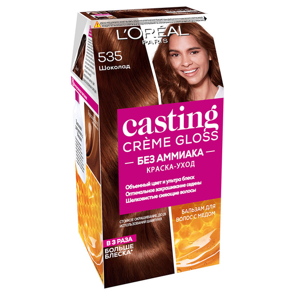 L'Oreal Paris Краска для волос без аммиака, тон 535 шоколад Casting ...