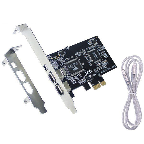 Плата PCI-E на 1394 FireWire, PCI-Ex1 на IEEE 1394 3-портовая карта ...