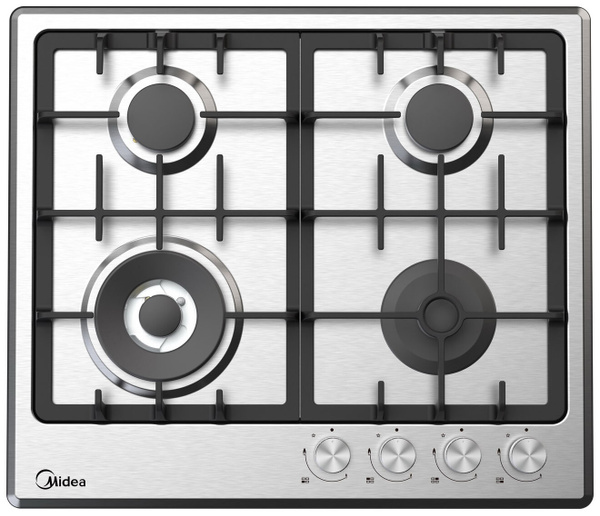 Встраиваемая газовая варочная панель Midea MG643TX купить по низкой ...