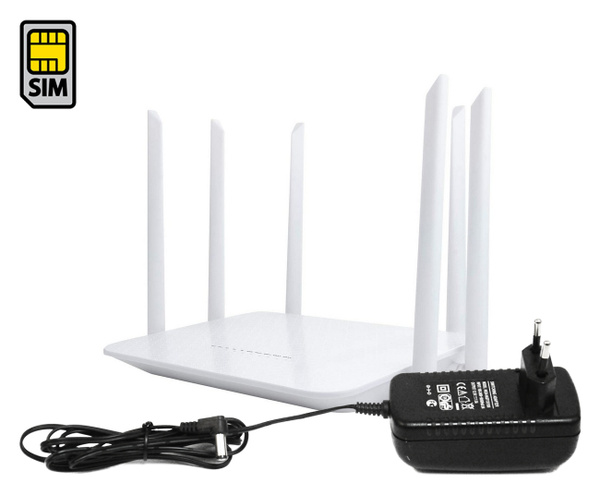 Роутер 2х диапазонный 4G WiFi роутер (2,4 и 5,8) с СИМ картой HDком ...