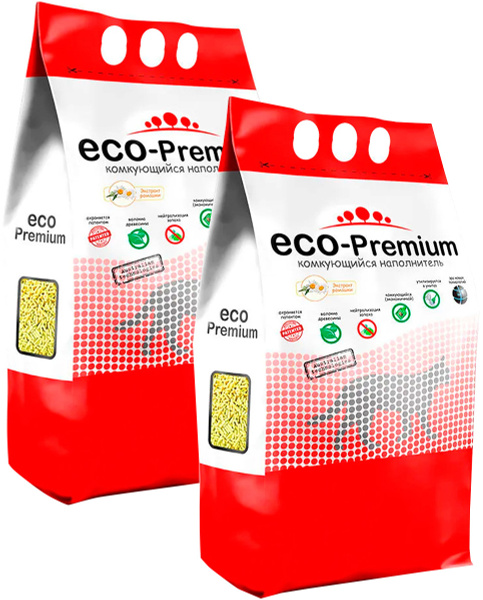 Наполнитель для кошачьего туалета комкующийся eco premium