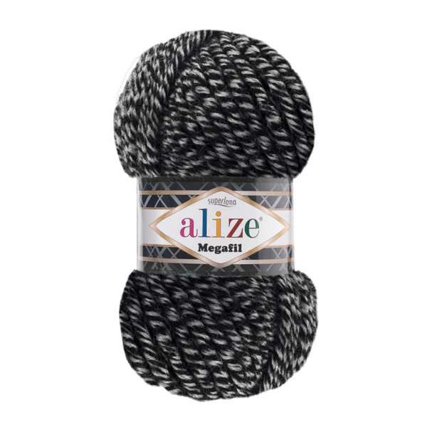 Superlana Megafil (alize) (601 / меланж / упаковка (5 мот)) - купить с ...