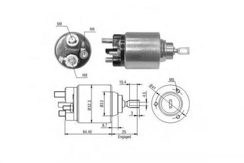 Реле втягивающее для а/м Ford Focus II 08-, III 11- 2.0i StartVolt VSR1004 (1 шт