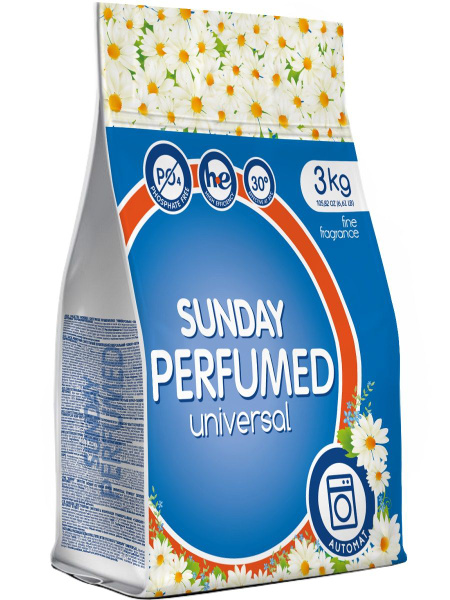 Sunday Стиральный порошок 3000 г купить на OZON по низкой цене (690001296)