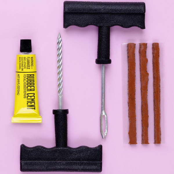 Ремкомплект для бескамерных шин Skyway 6 предметов / Набор для ремонта ...