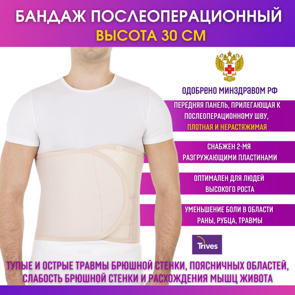 Размеры послеоперационных бандажей на брюшную полость. Размеры послеоперационных бандажей на брюшную полость