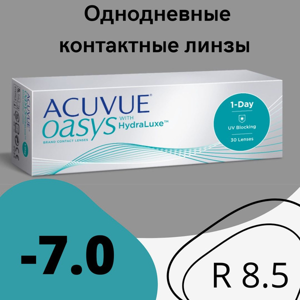 ACUVUE Контактные линзы, -7.00, 8.5, 1 день - купить с доставкой по ...
