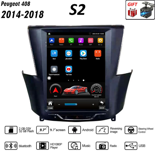 Штатная магнитола 2 дин Андроид Пежо 408/Peugeot 408 2014-2018 S2 2 ...