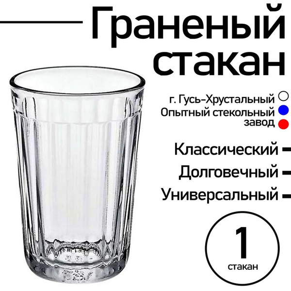 Стакан Опытный стекольный завод "Без принта", 250 мл купить по ...