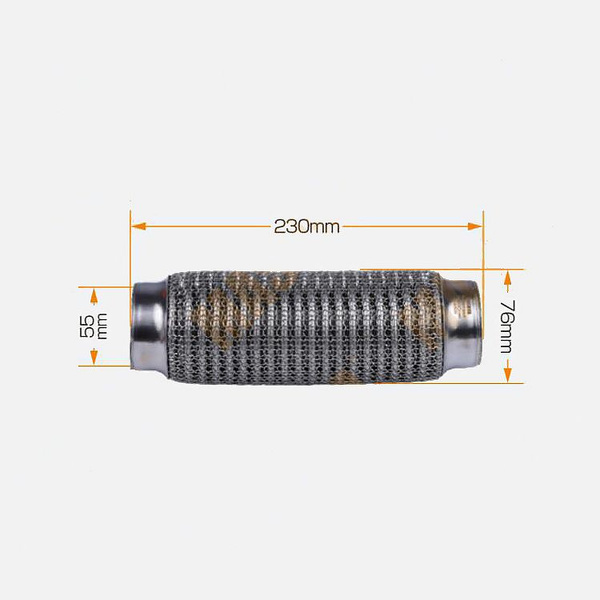 Гофра глушителя 3-х слойная wiremesh interlock 55х230 - купить по ...