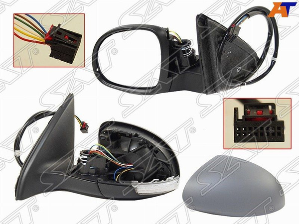 Зеркало левое для Фольксваген Тигуан 2007-2011, Volkswagen Tiguan ...