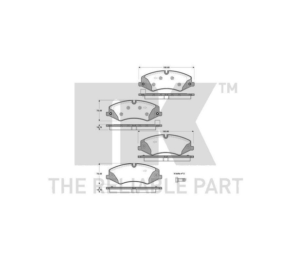 Колодки тормозные NK 224032 - купить по низким ценам в интернет ...