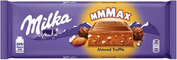 Milka Almond Truffle - 300 гр. Европа. Милка большая шоколадная плитка ...