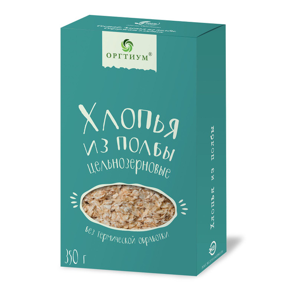 Хлопья из полбы без термической обработки Оргтиум, 350 гр. купить на ...