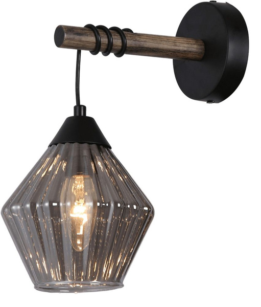 Бра настенный светильник Лофт MyFar Bella MR1770-1W черный, длина 210 ...