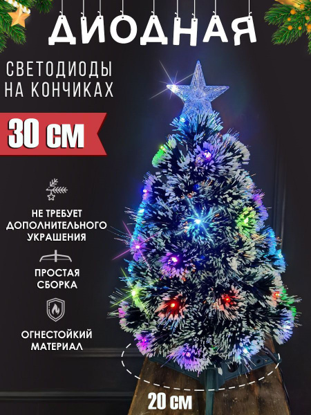 Искуственная Елка Настольная свет диод 30 см - купить в интернет ...