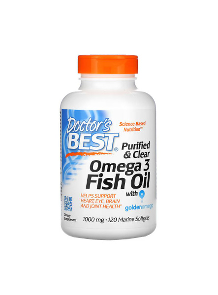 Рыбий жир с омега-3 1000 мг, Purified & Clear Omega 3 Fish Oil 1000 mg ...