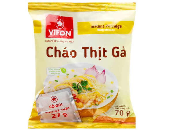 Рисовая Куриная каша быстрого приготовления Вифон Chao Thit Ga 70г ...