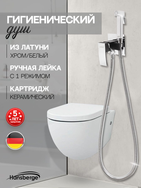 Встраиваемый смеситель HANSBERGE H3077 Латунь Лейка, Защита от ...