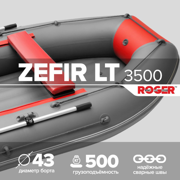 Лодка надувная ПВХ под мотор ROGER Zefir 3500 LT, лодка роджер НДНД ...