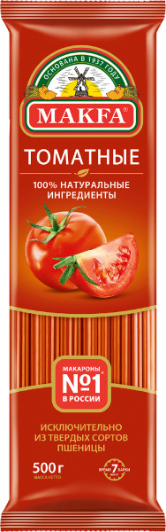 Макароны MAKFA Спагетти томатные, 500 г / Паста, вермишель - купить с ...