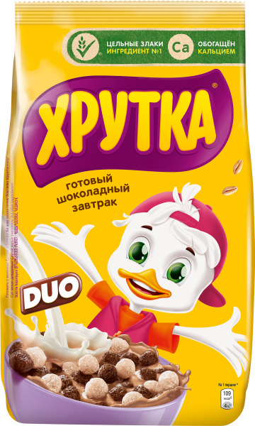 Готовый сухой завтрак ХРУТКА DUO Шарики шоколадные, 460 г - купить с ...