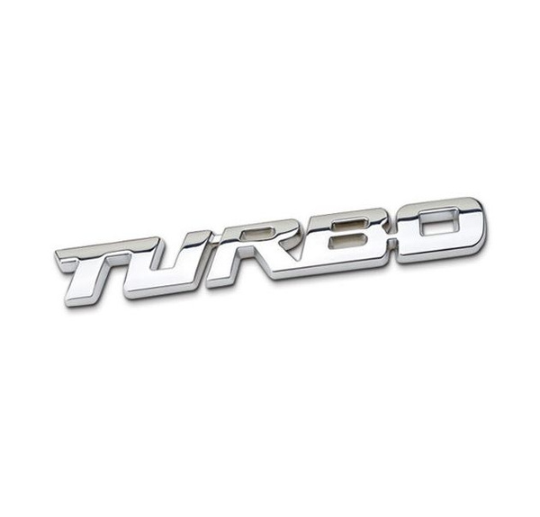 Металлическая наклейка на авто turbo серебро шильдик - купить по ...