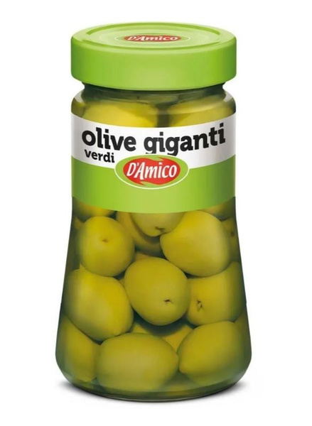 Оливки ГИГАНТСКИЕ с косточкой "D'Amico", 470 г, Италия - купить с ...