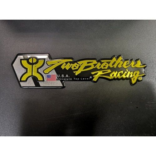 Шильдик Two Brothers на выхлопную трубу мотоцикла, алюминиевая ...