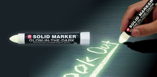 Маркер промышленный Sakura Solid GID 13мм XSC300 светится в темноте ...
